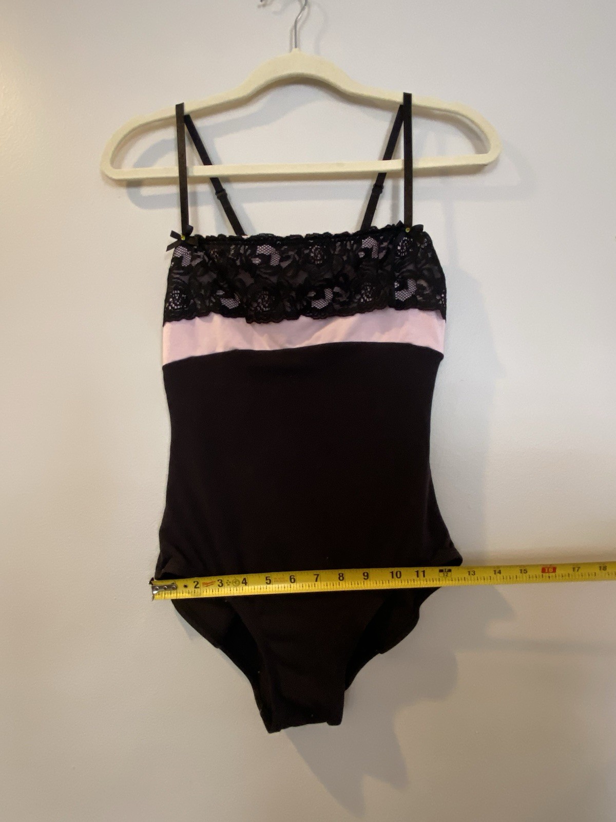 Black & Pink Lace Natalie Dancewear Leopard, Ballet/ Gymnastics/ Dance, Size LG