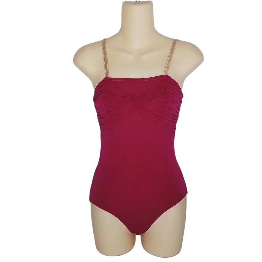 Reflections LEOTARD Dance Costume CHOICE Teal-Fuchsia-Purple NEW With Strap FLAW