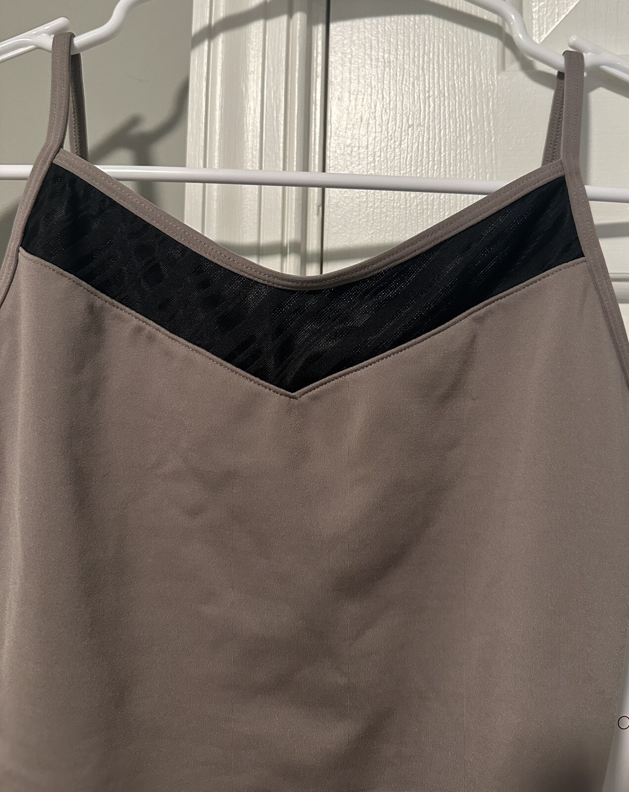 Capezio New York Camisole Leotard Bodysuit Adjustable Straps Brown New Women S