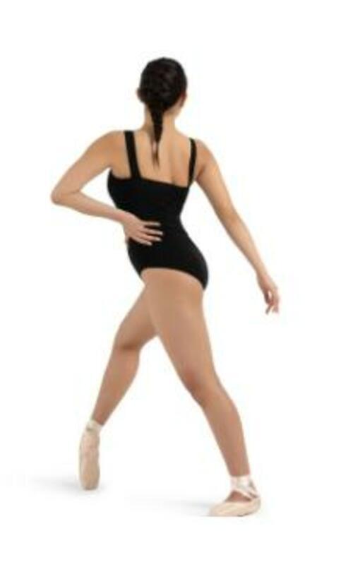 Capezio Womens Classic Pinch-front Princess Tank Leotard Shirt Black Sz XS 14184