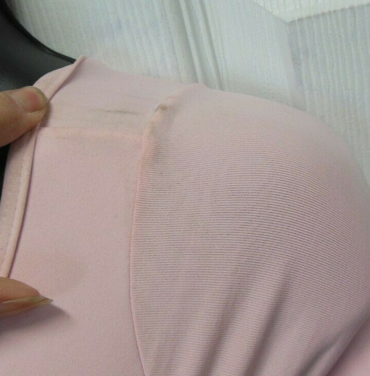 Body Wrappers 3/4 Sleeve Leotard x back Large chld #2645 Lined Front princesseam