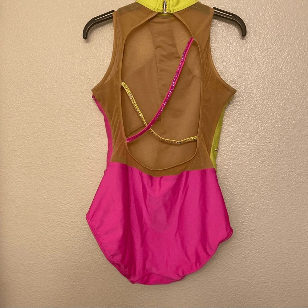 Patrick J dance custom Solo neon pink yellow gravity contemporary acro LA adult