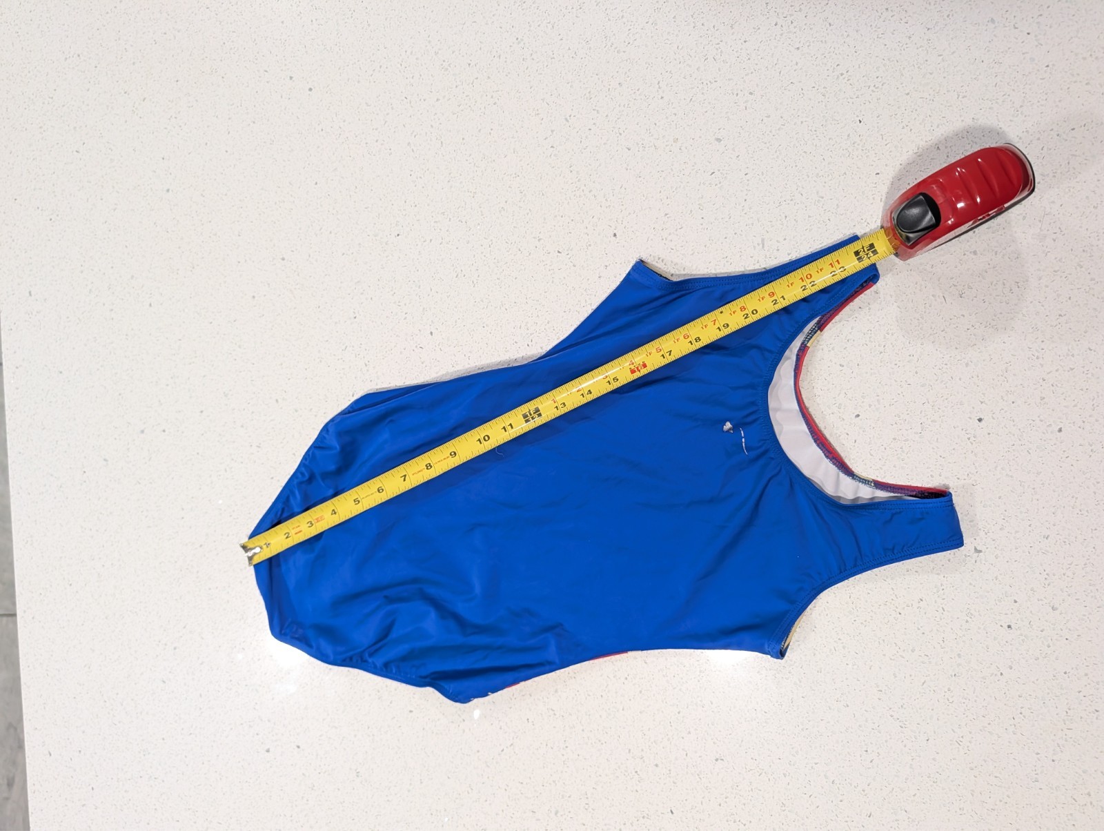 SUPERHERO Destira Gymnastics Dance Leotard AS Small Captain Marvel CANCER AWARE