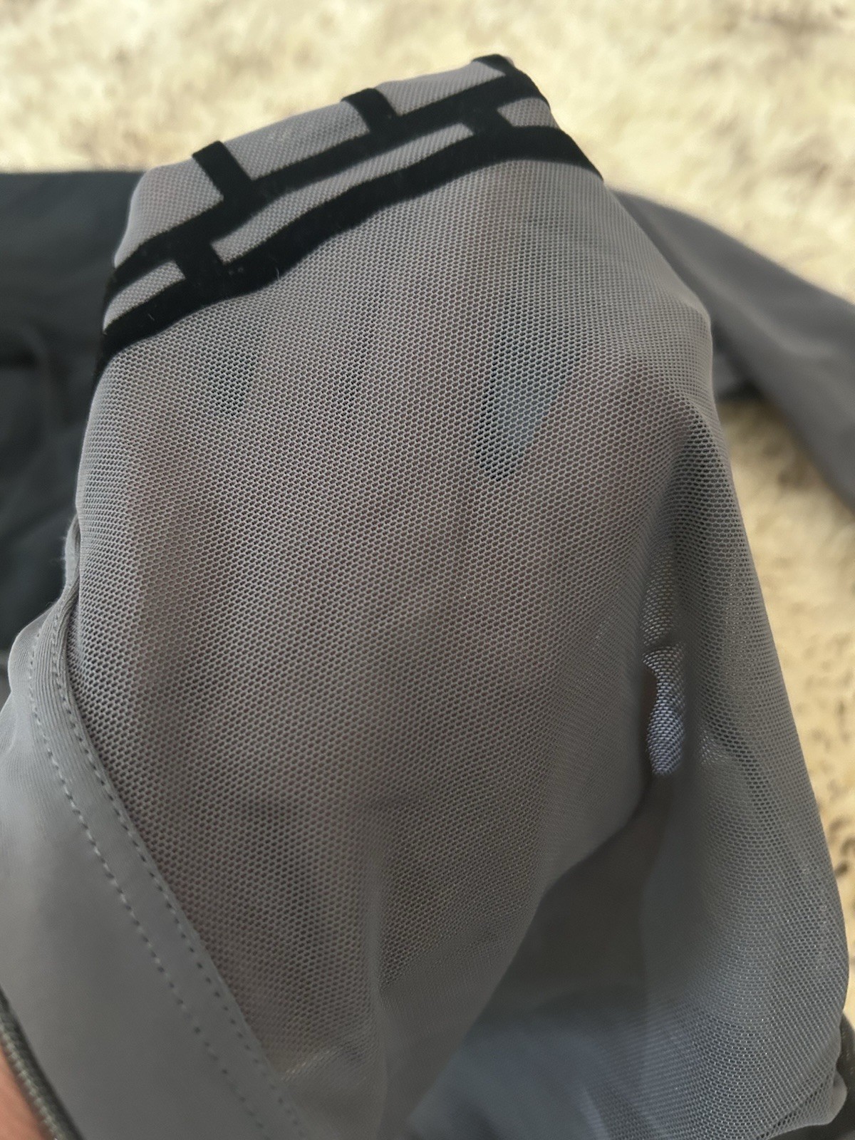 WEISSMAN Balera Dance costume gray black Geometric Lace Leotard RN 6483 Adult LA