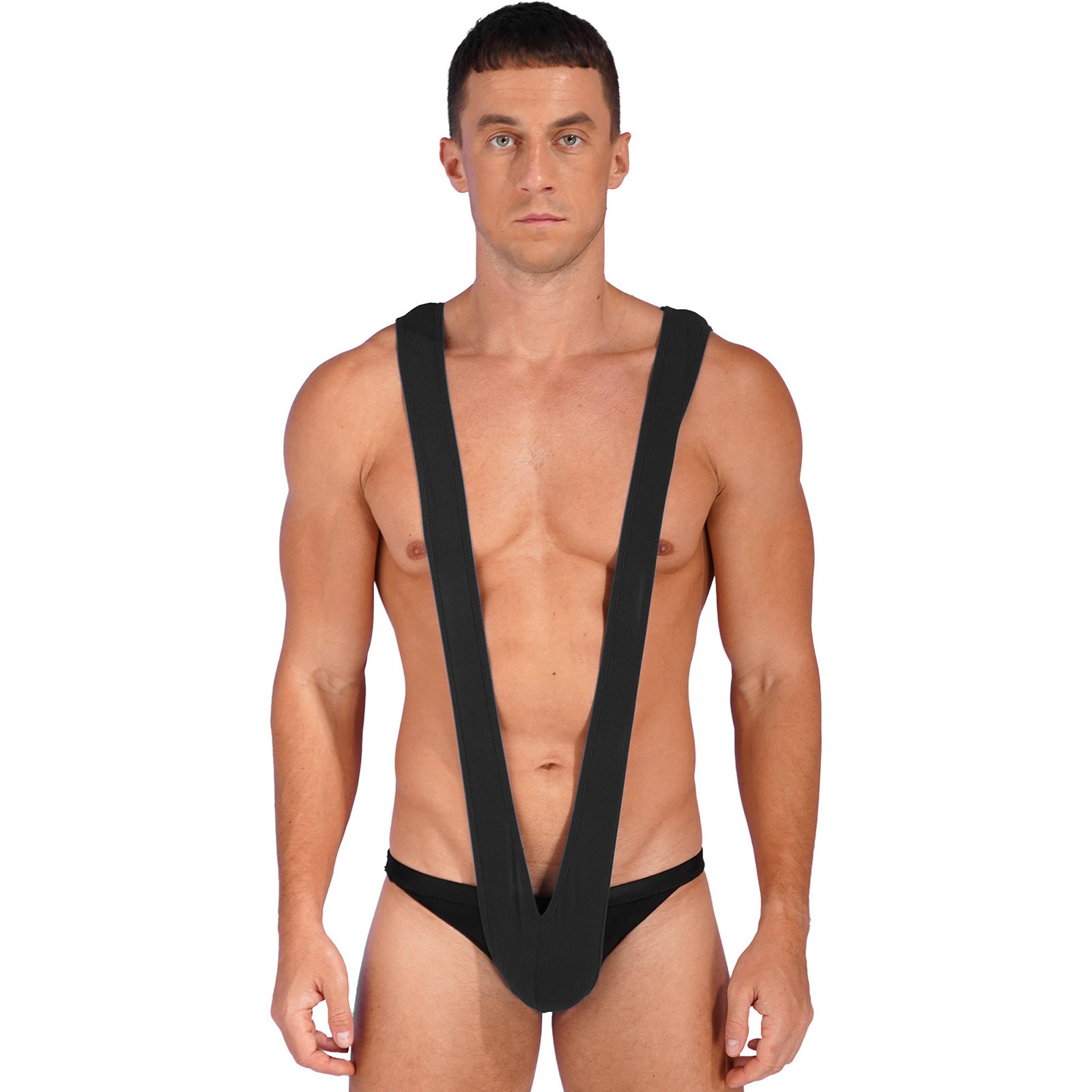 Men Leotard Stage Dancewear Shows Costume Dance Bodysuit Ice Skating Latin Jazz