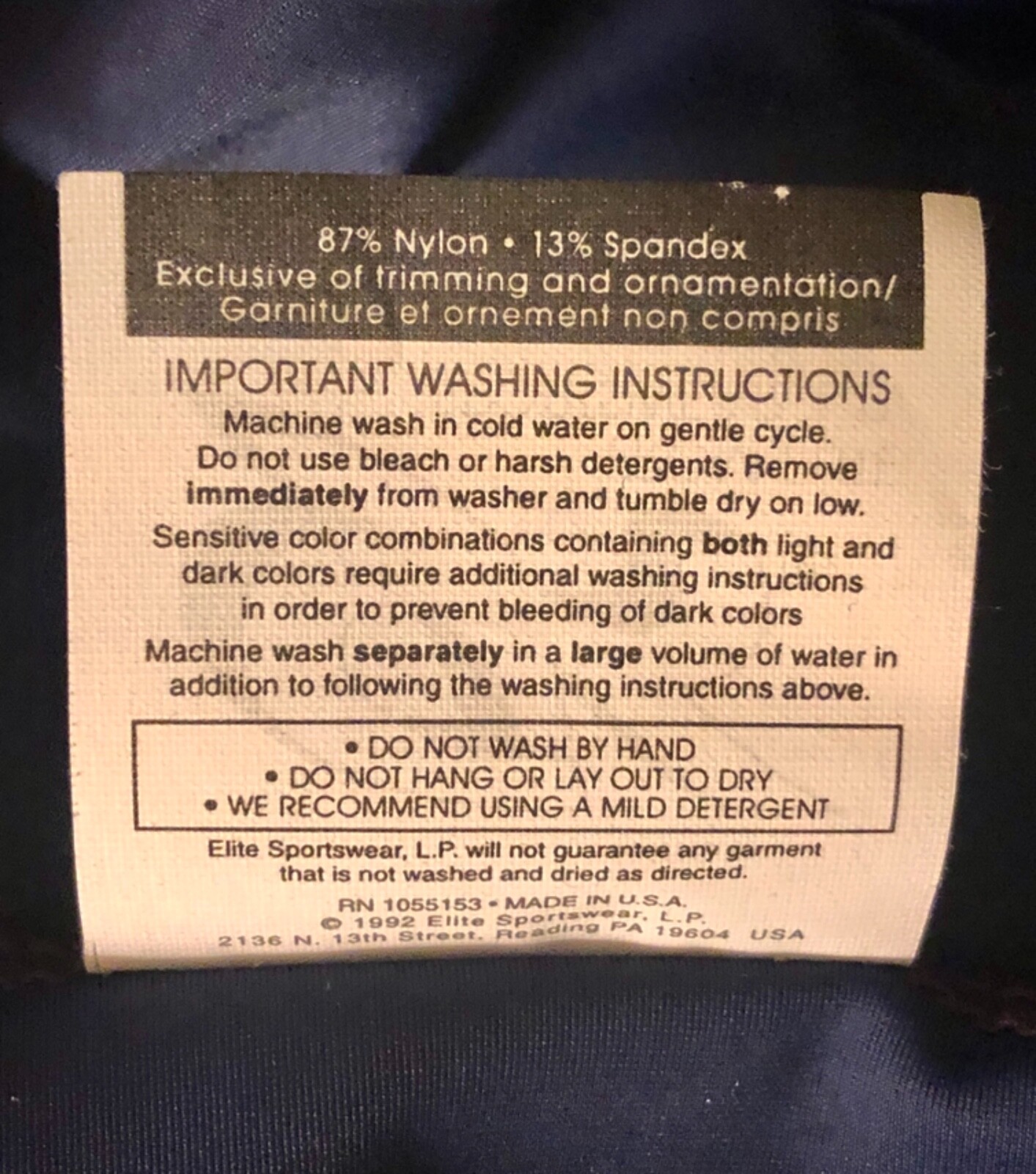 GK BIKETARD ADULT SMALL NAVY NYLON/SPANDEX TRIPLE TRIM DANCE GYMNAST TANK Sz AS