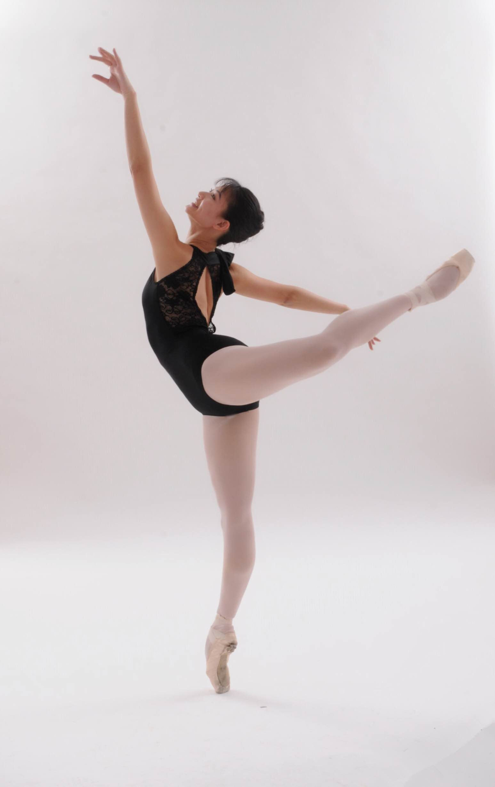 Athena Leotard – Bow Halter Leotard with Lace Back