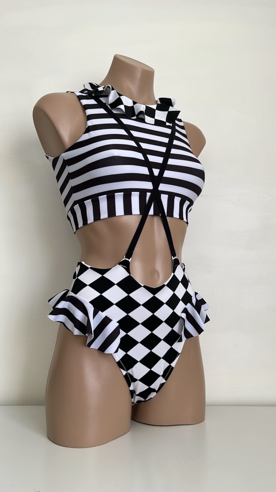 Schminke 🎪 Harlequin pleasure suit circus dance pole-wear spandex festival