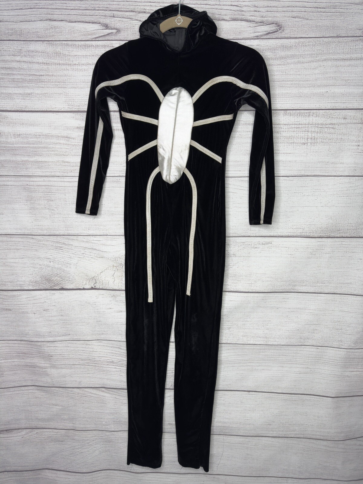 Art Stone ZIPPER BACK UNITARD WITH ATTATCHED HOOD musical theather Made in USAXS