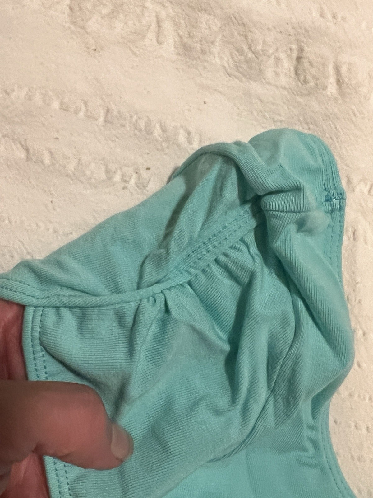 VTG Danskin 80s Cotton Blend Leotard Rare Mint Blue Seafoam 8222 Retro Adult Xs