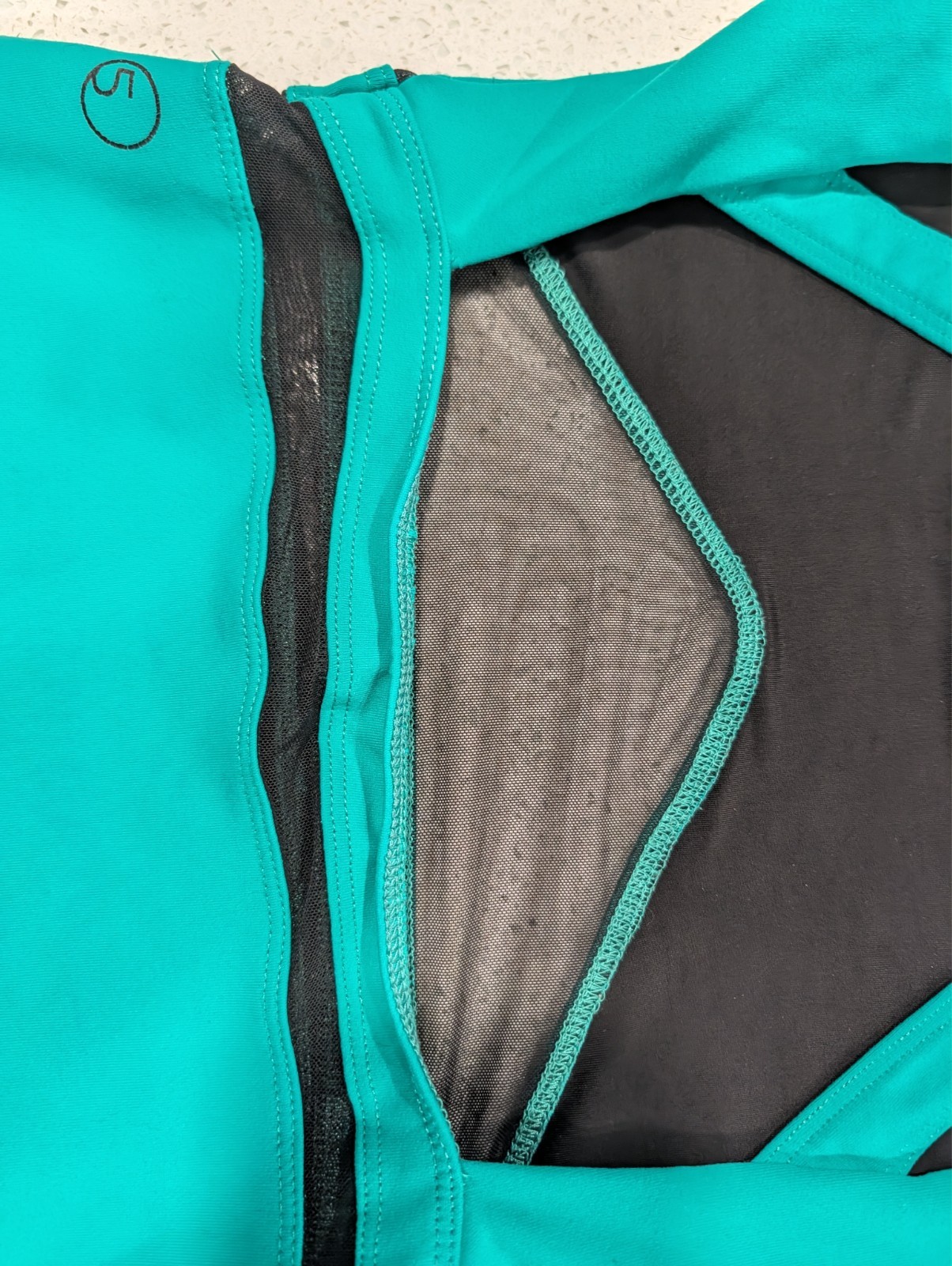 CHRISTMAS GREEN 5dancewear Five 5 PA Small Gymnastics Dance Leotard Cutout Teal