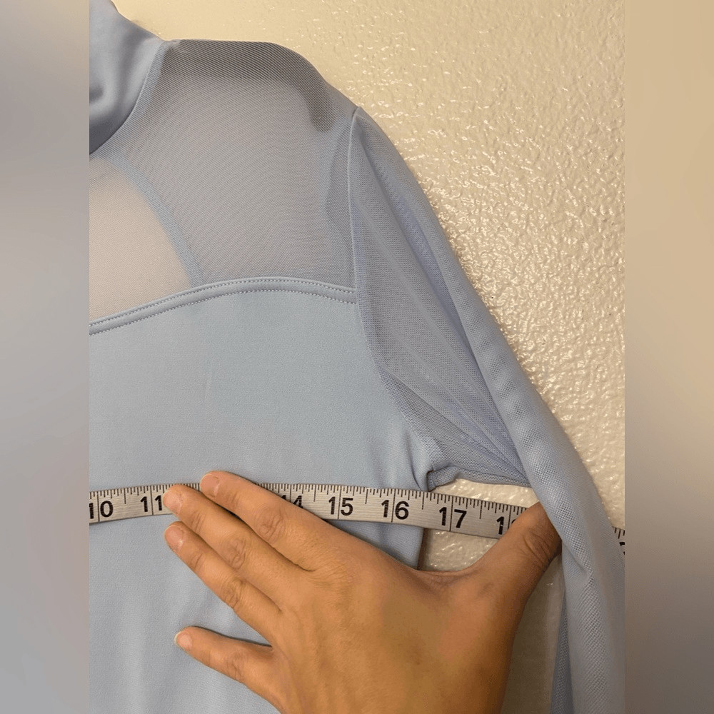 WEISSMAN Dance Costume light blue long sleeve The Poet 13406 LA-Large adult