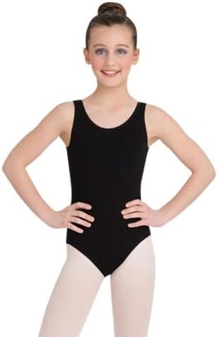 Capezio girls High-neck Tank Leotard – Girls X-Large, Black