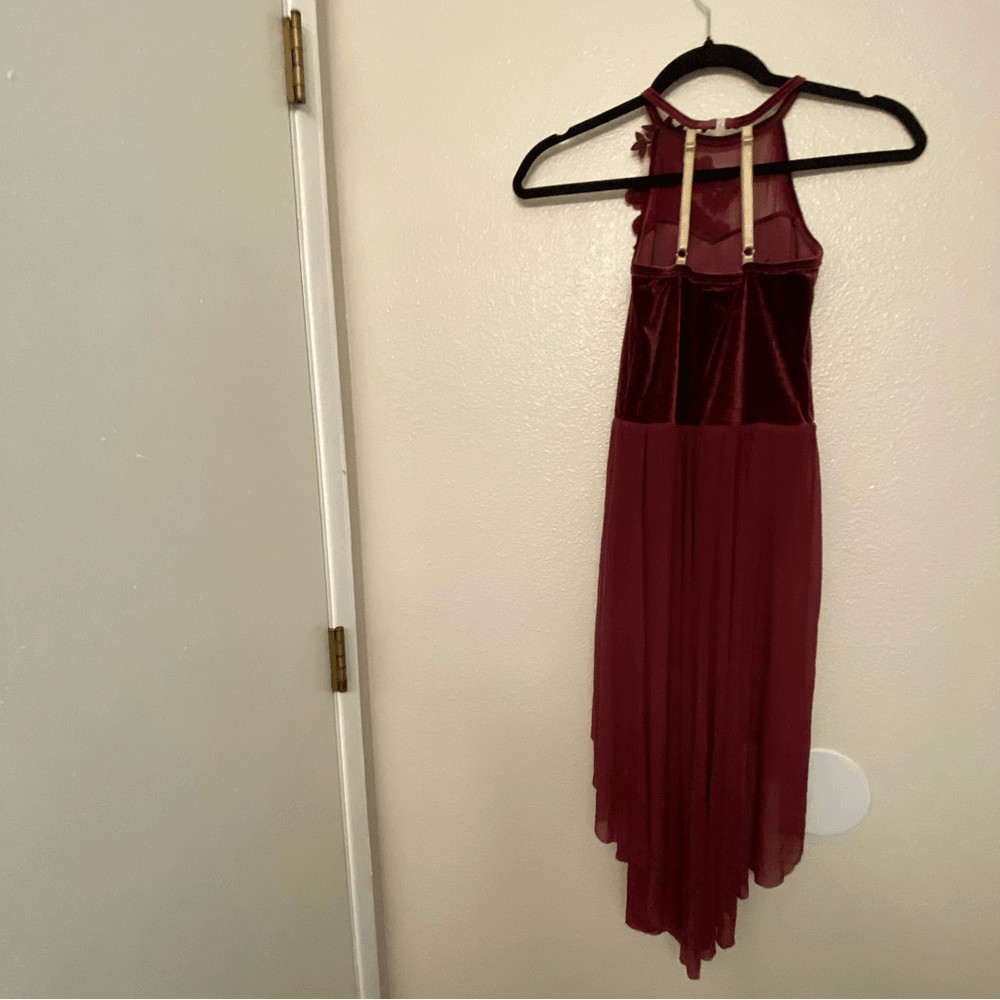 Burgundy red Solo Dance Costume Embellished V2364Y New Soul Child LC