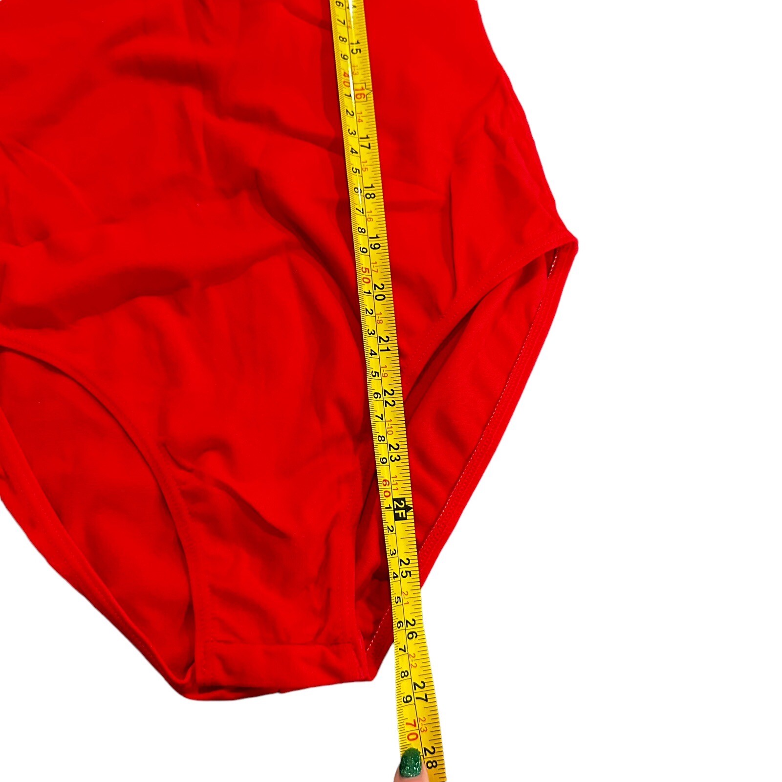 Vintage Danskin 6313 Red Mock Turtleneck Leotard Bodysuit Small Cheer Costume