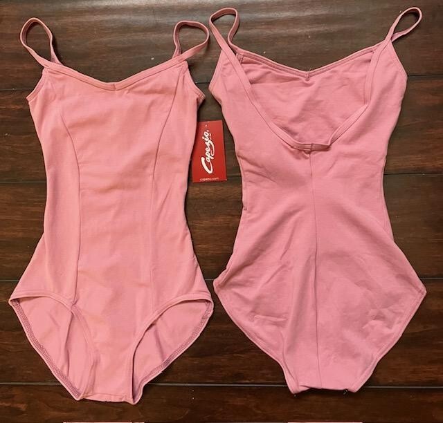 NWT Capezio Adult Extra Small Dusty Pink Princess Camisole Style #CC101