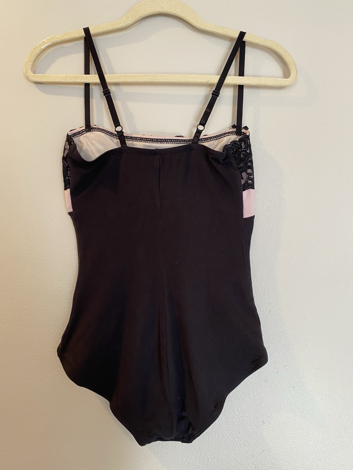 Black & Pink Lace Natalie Dancewear Leopard, Ballet/ Gymnastics/ Dance, Size LG