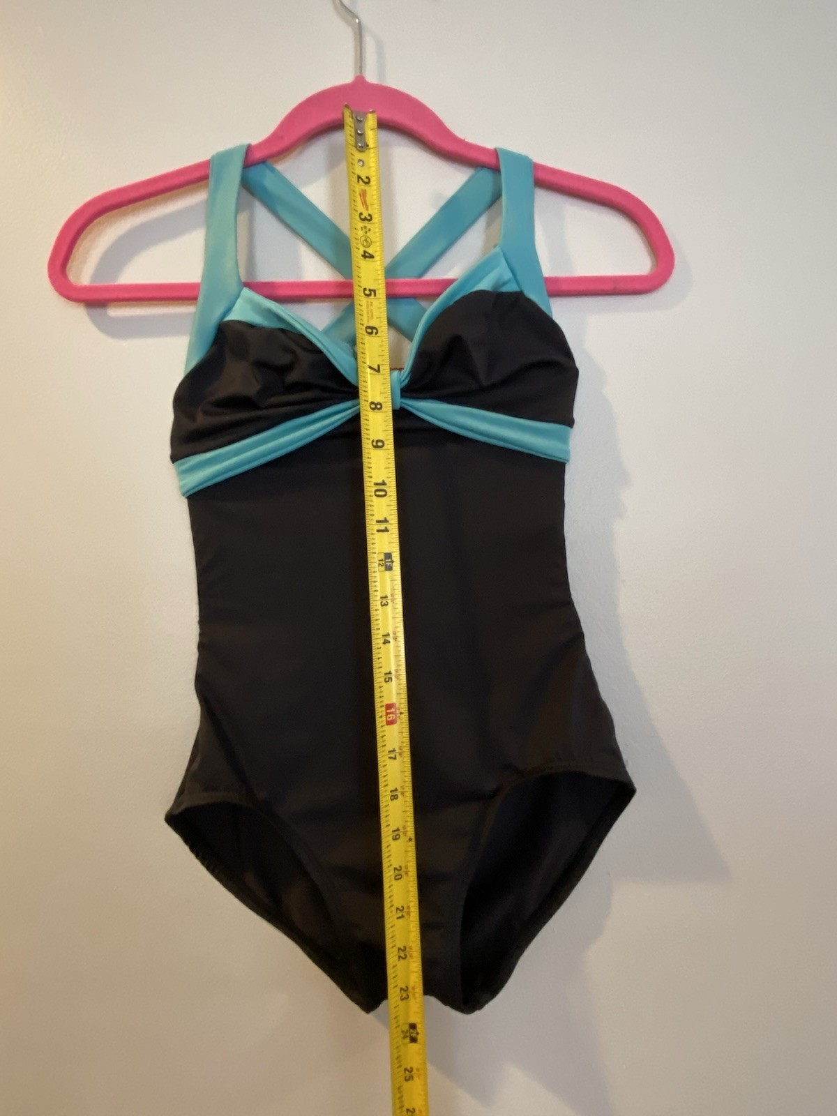 Black & Teal Strap Natalie Dancewear Leopard, Ballet/ Gymnastics/ Dance, Size M