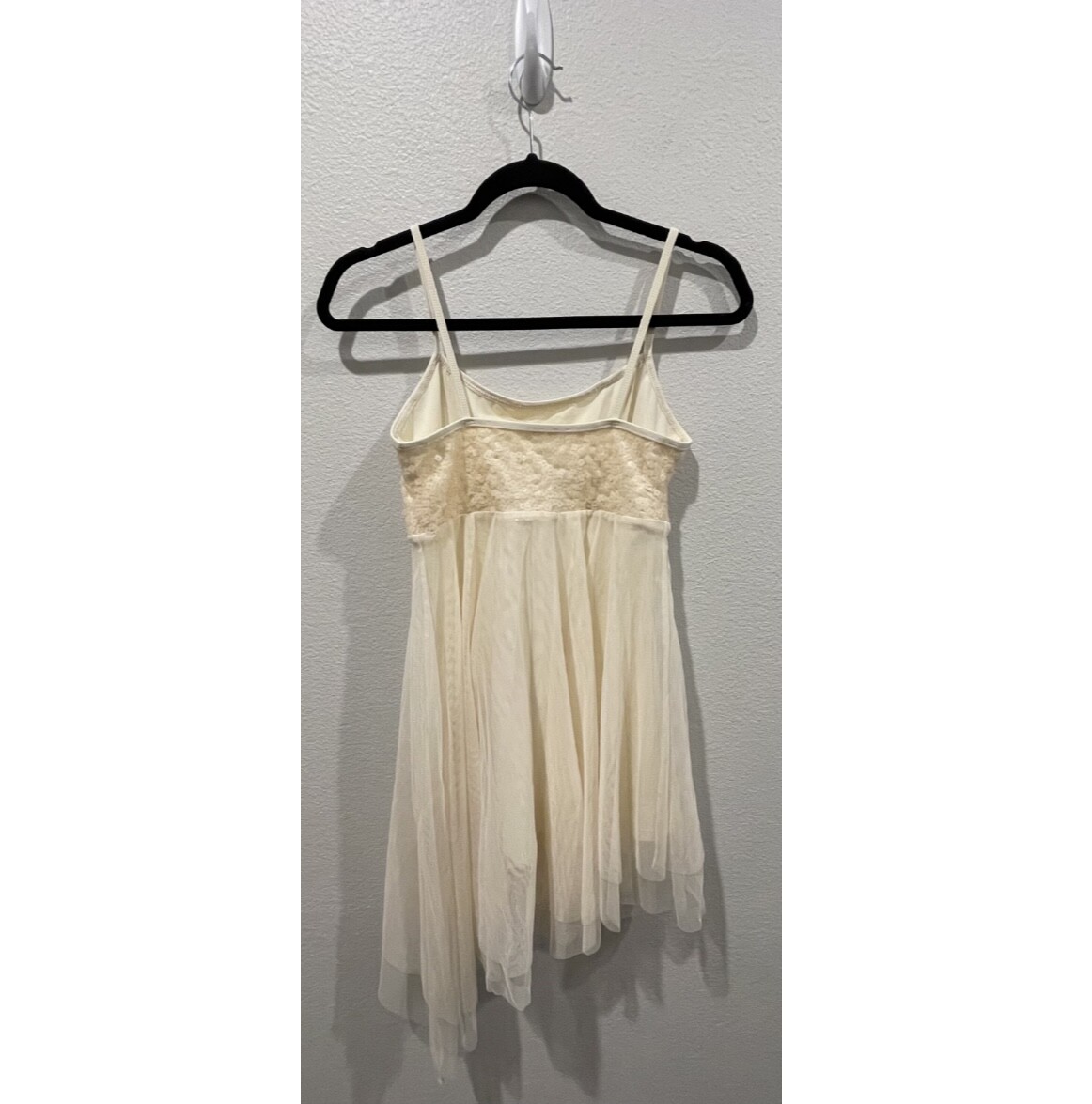 DOUBLE PLATINUM PERFORMANCEWEAR Ivory Sequin Ballet Dress Size S