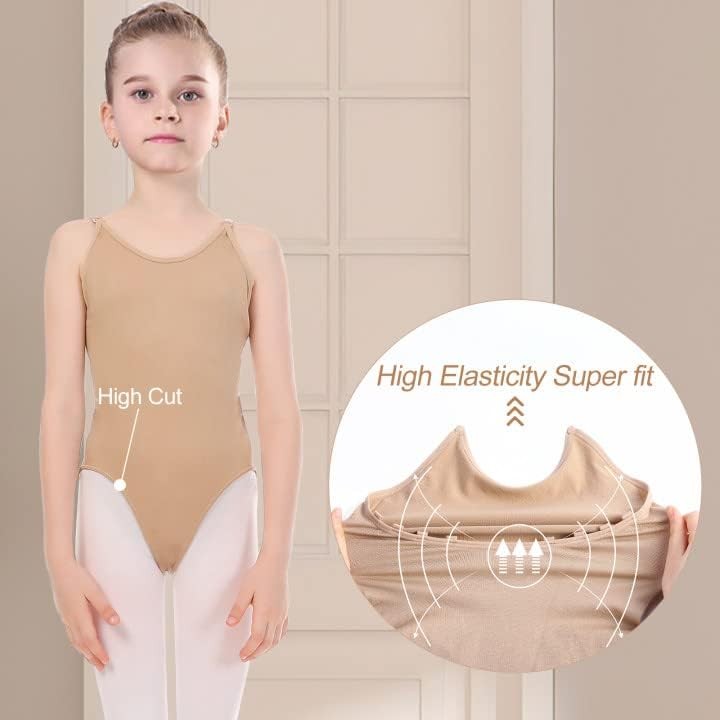 iMucci Professional Leotards for Girls Nude Leotard Small, Child-nude