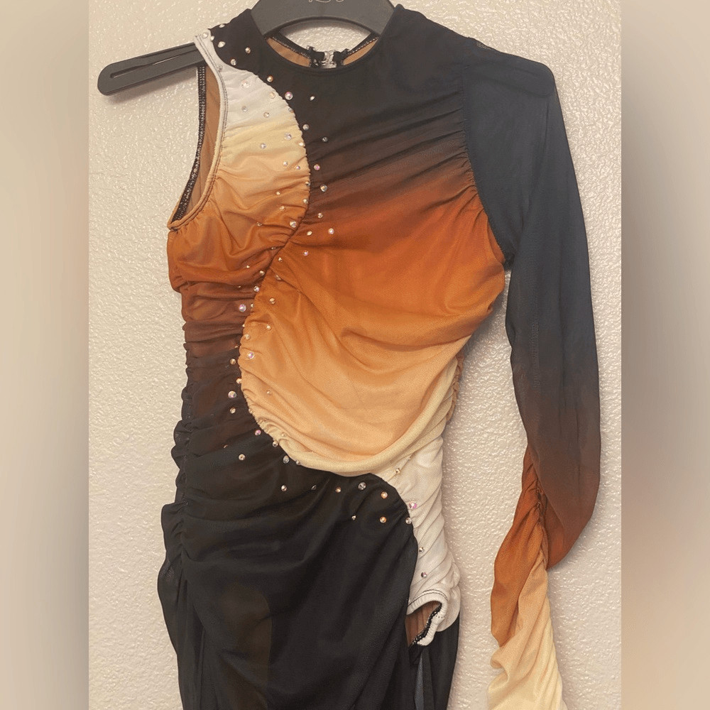 Revolution Tenth House lyrical Dance costume orange ombre EXPANSION TH25222 SA