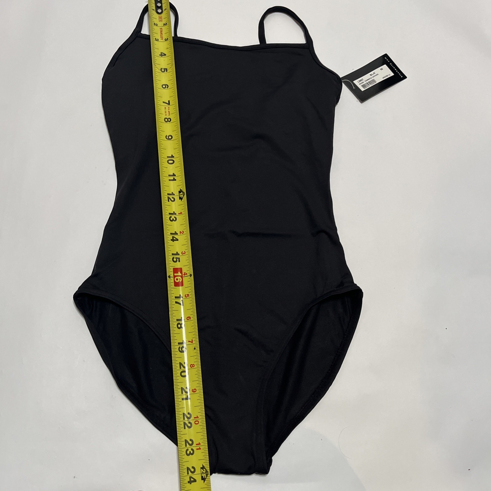 NWT Bloch Dance Womens Nejor Microlux Camisole Ballet Leotard Black L5607 Medium