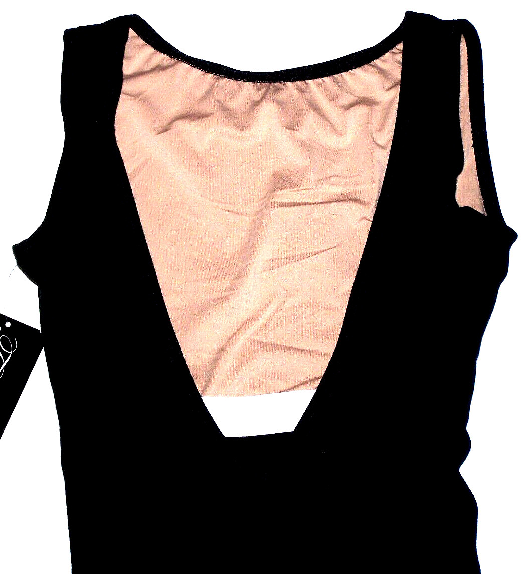 Theatricals Dancewear Leotard Bodysuit Lining Pinch Back TH5556 Black New Women