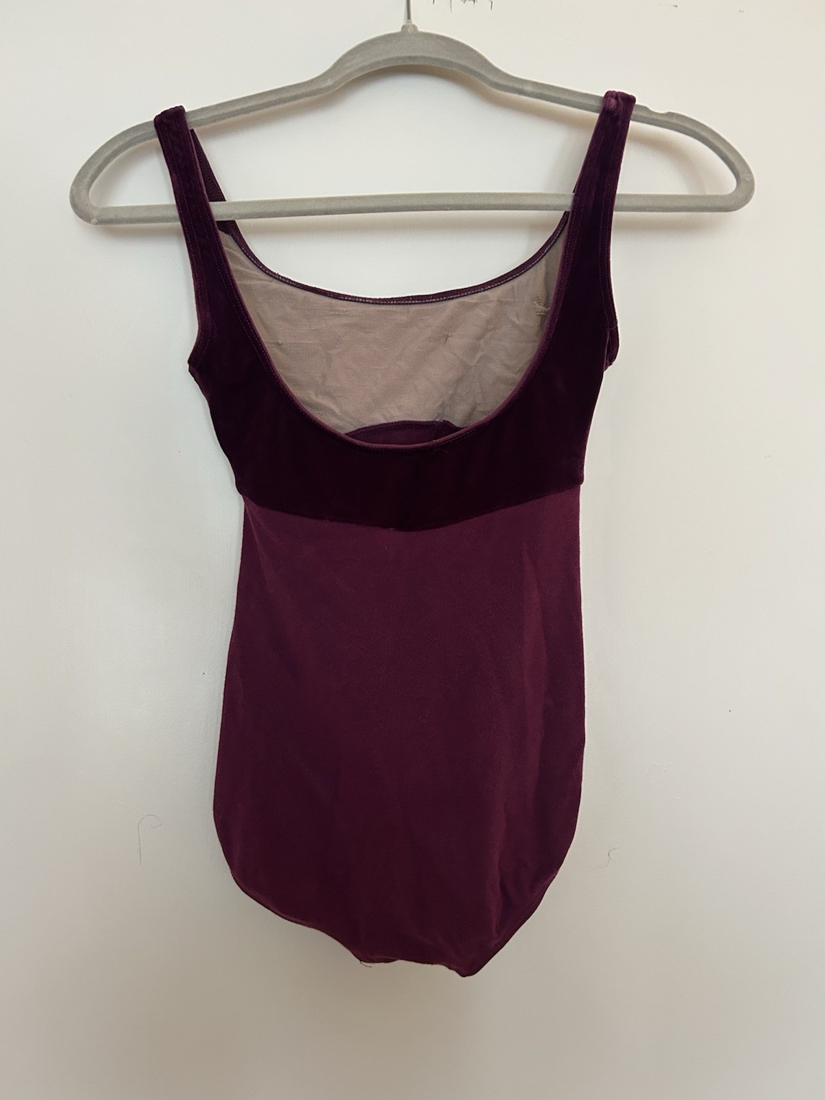 Mirella Women’s Purple Velvet Dance Leotard Fits XS-S