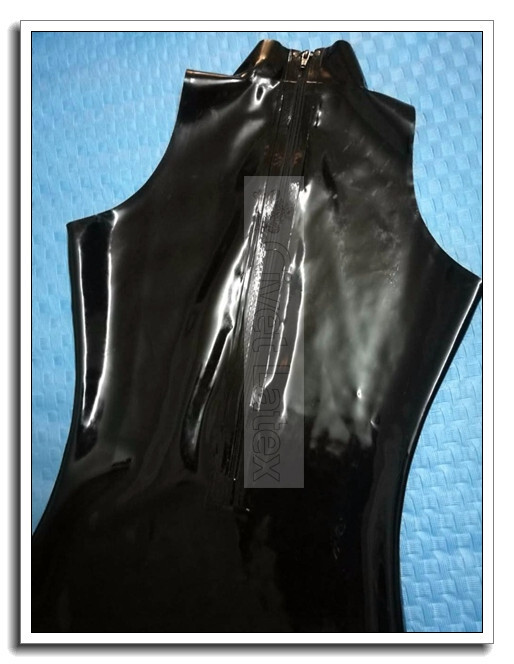 Latex Tops with Suspender Garters Sexy Red Fitted Slim Customized 0.4mm G24