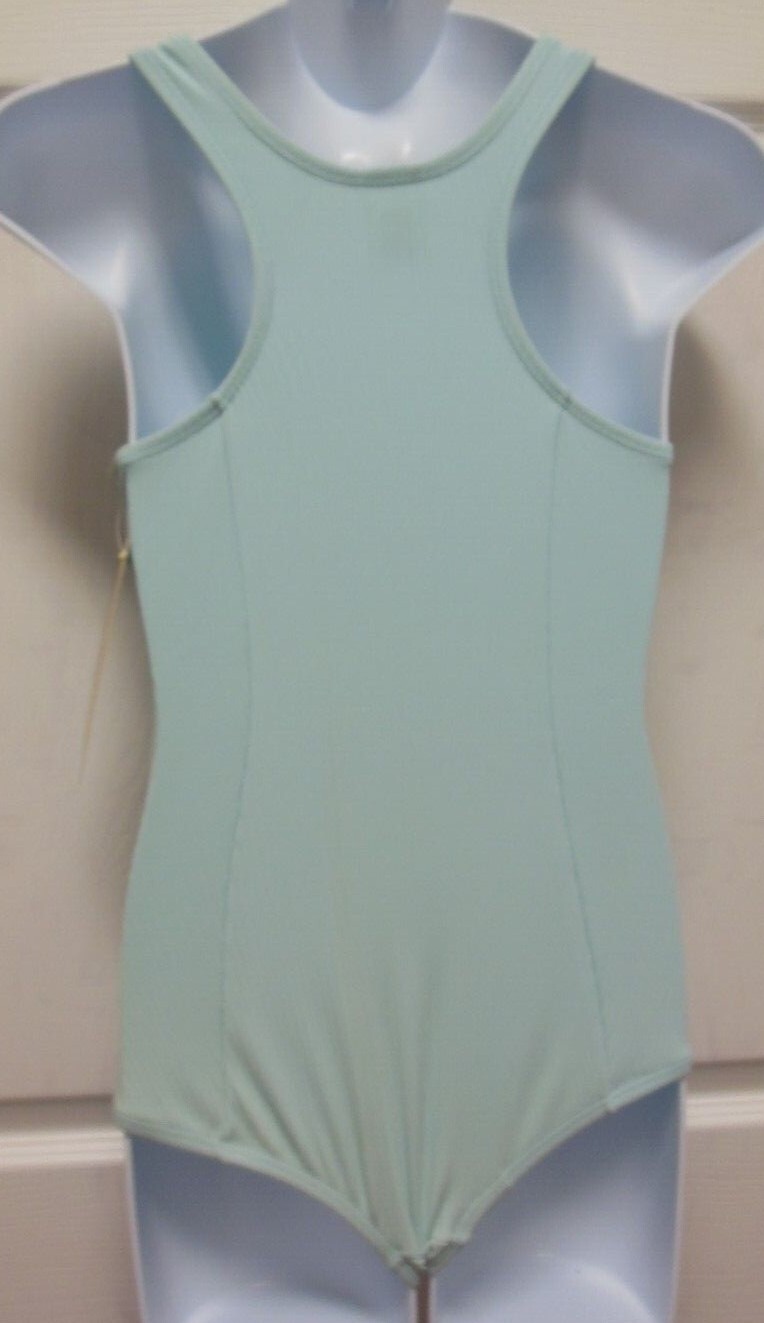 Racer Back Tank leotard Dance Body Wrappers skyBlue princess Seam #2831