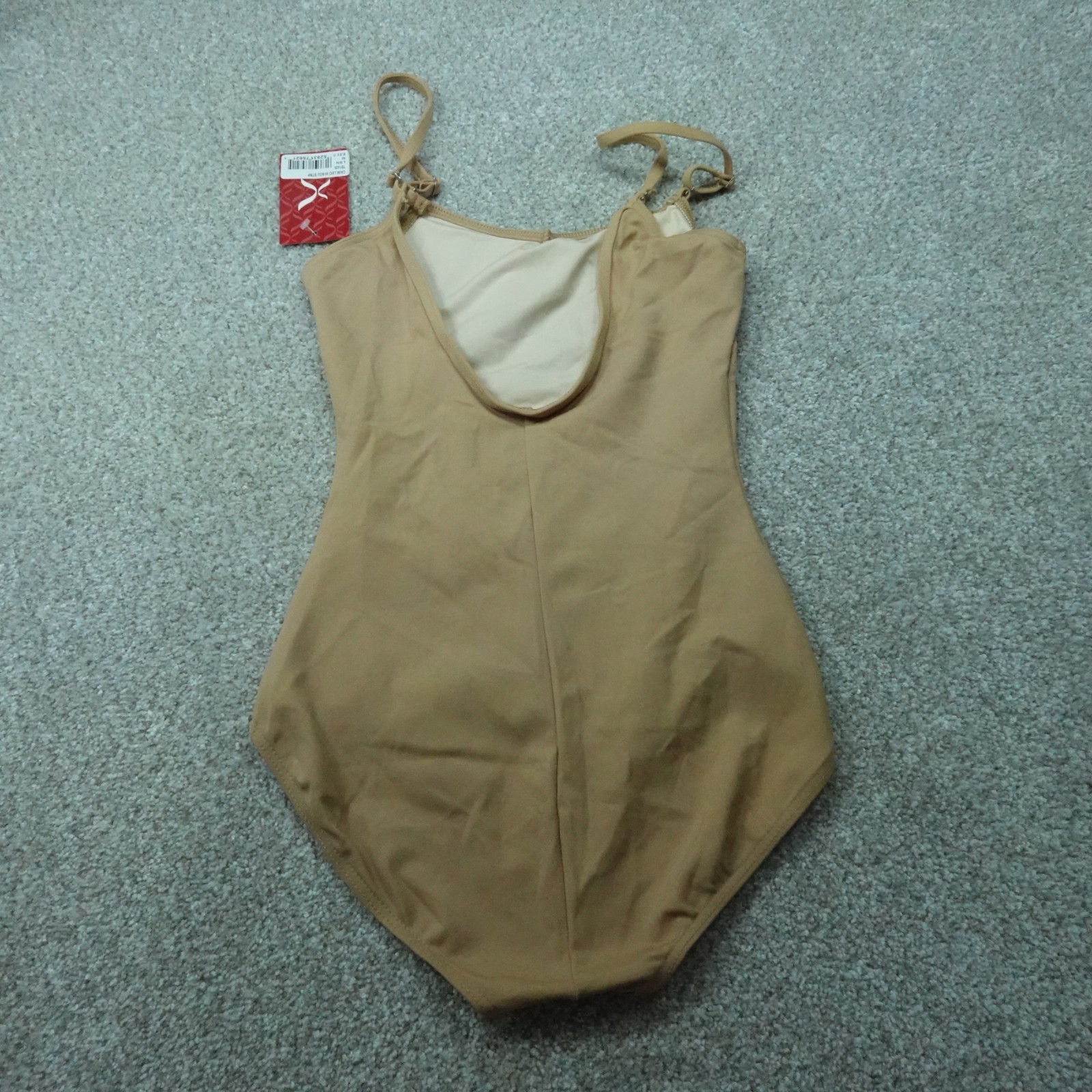 Capezio Leotard Womens Medium Light Suntan Sleeveless Cami Ballet Dancewear