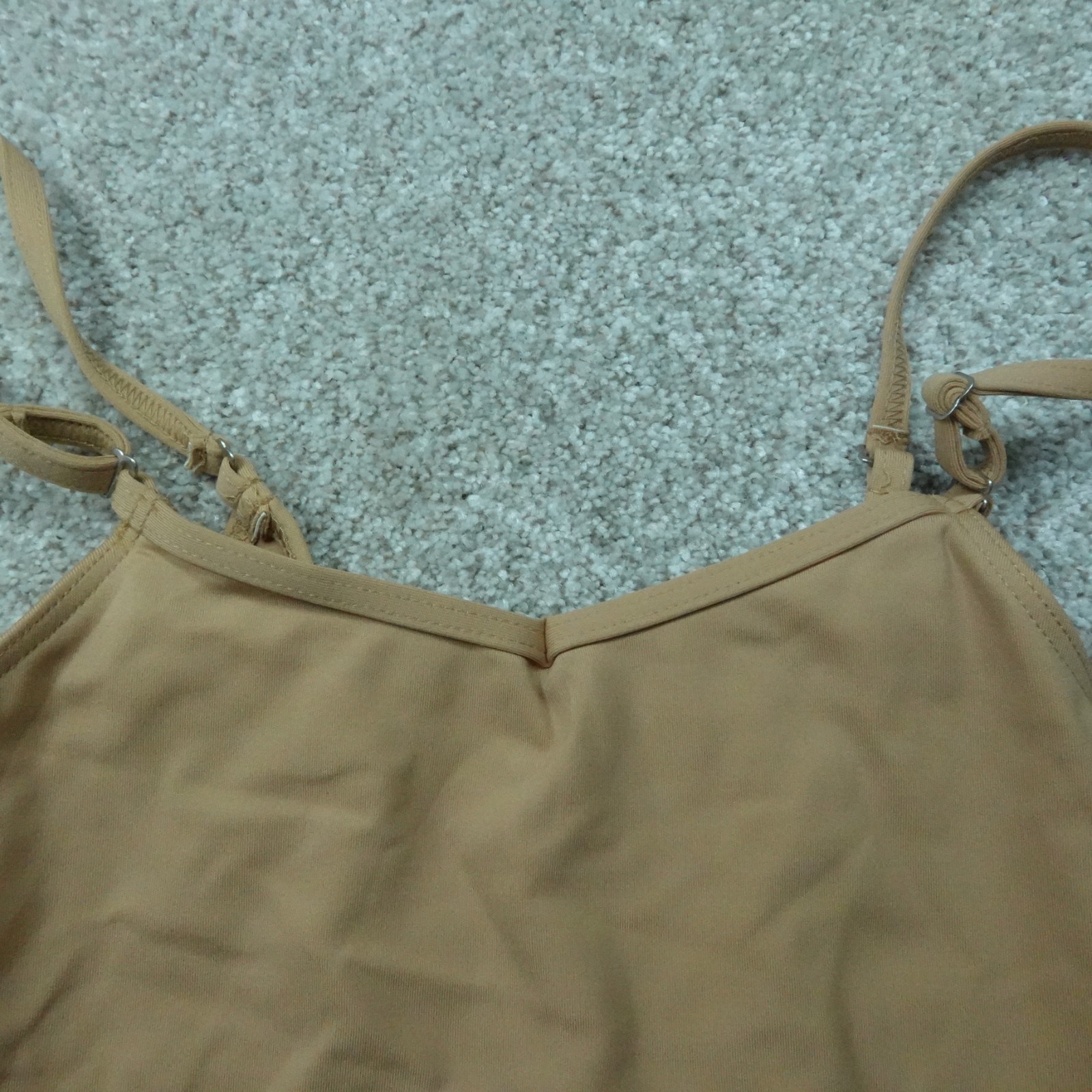 Capezio Leotard Womens Medium Light Suntan Sleeveless Cami Ballet Dancewear