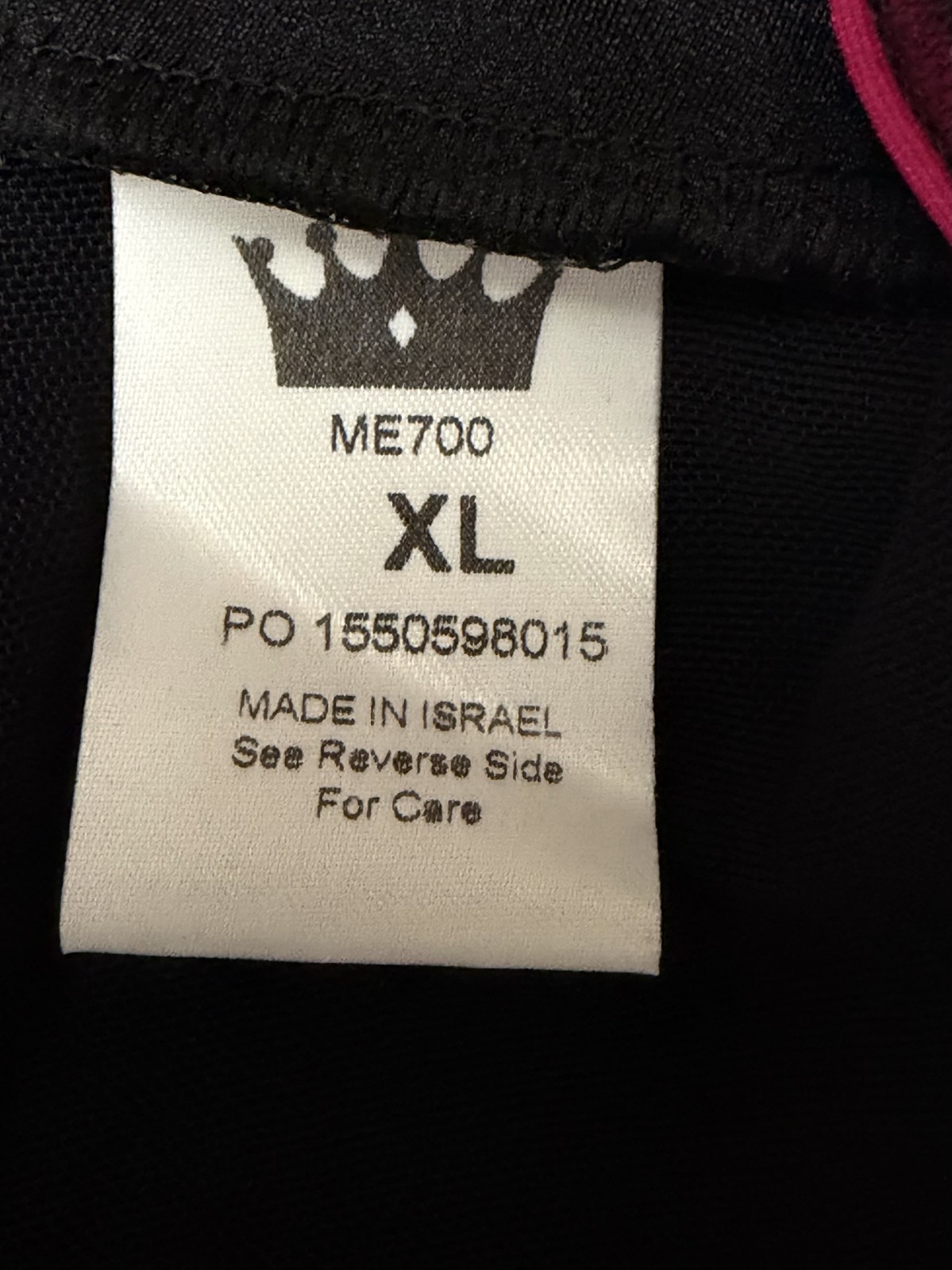 NWT Mariia Dance Wear Renata Bra Top Mesh Bk Activewear XL Black/Fuscia ME700