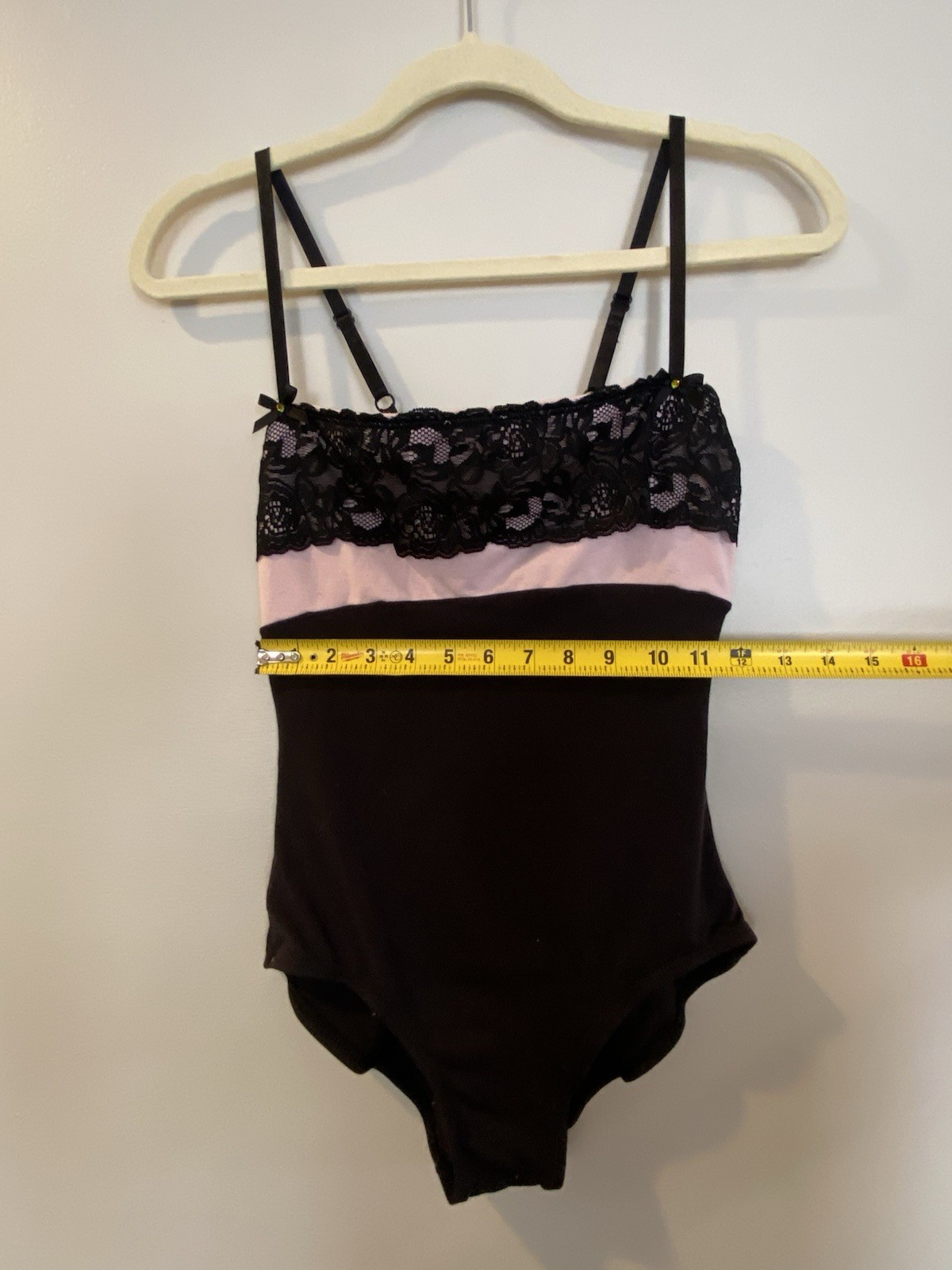 Black & Pink Lace Natalie Dancewear Leopard, Ballet/ Gymnastics/ Dance, Size LG