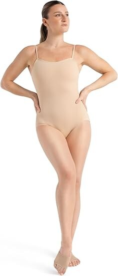 Capezio Women’s Team Basic Camisole Leotard, Nude, Small