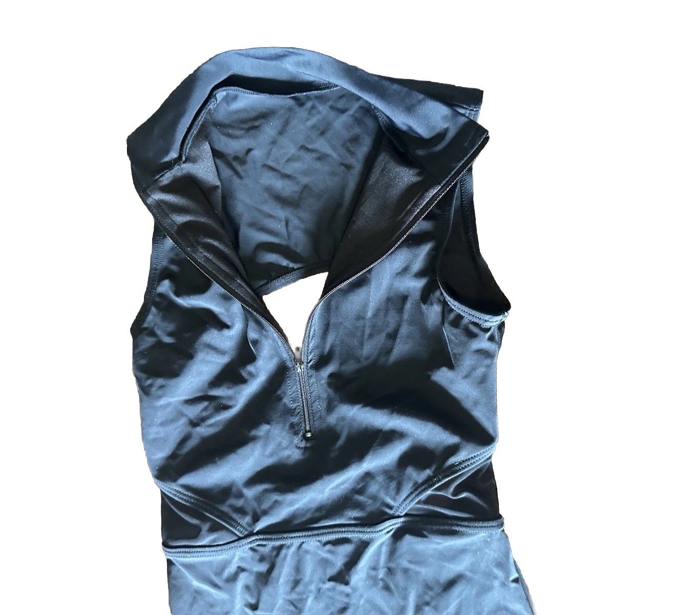 Bakers Dancewear Zip Front Sleeveless Unitard MT12535 Sz Child LC
