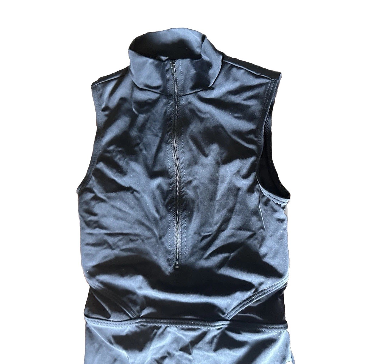 Bakers Dancewear Zip Front Sleeveless Unitard MT12535 Sz Child LC