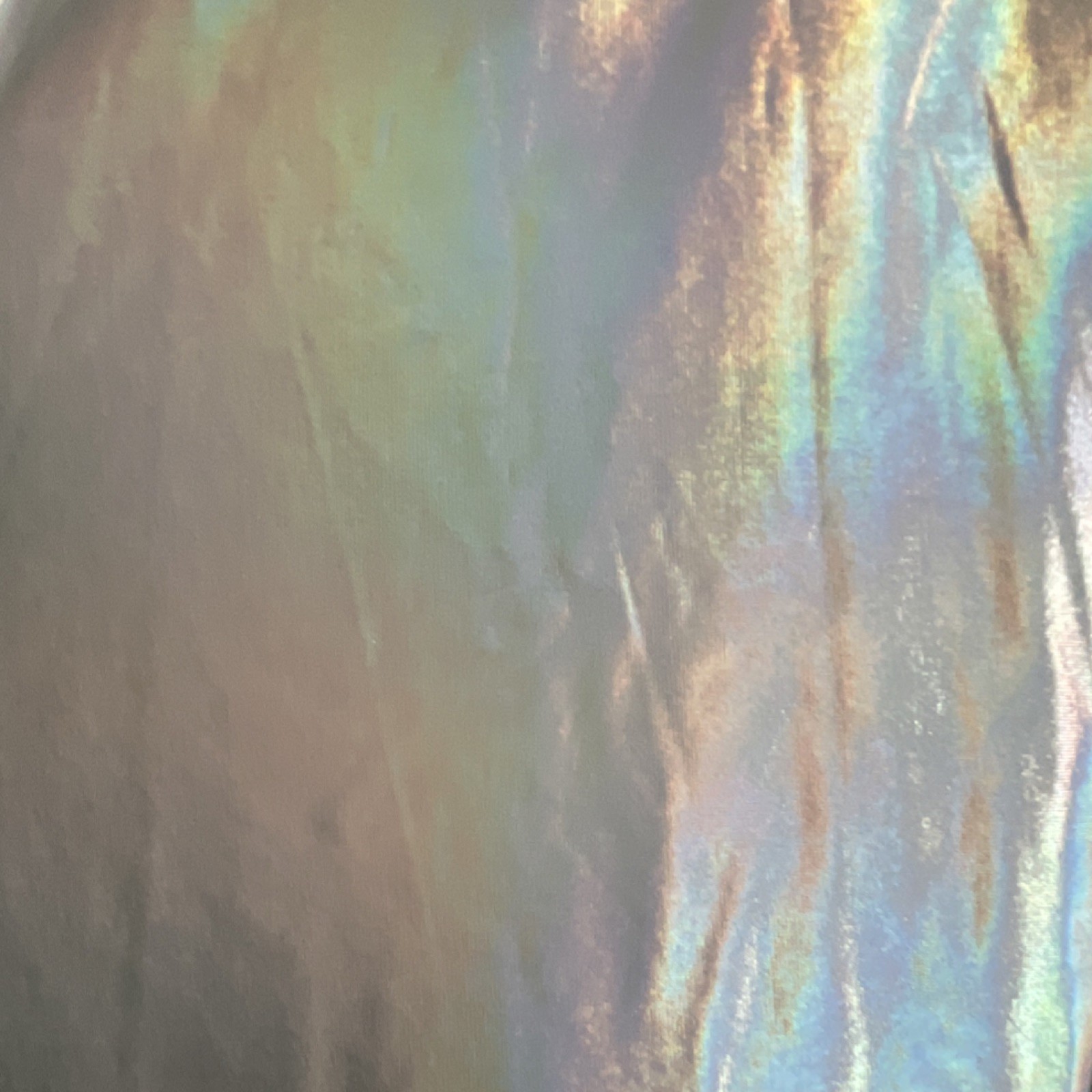 Silver Holographic Metallic Long Sleeve Women’s Dance Rave Dress