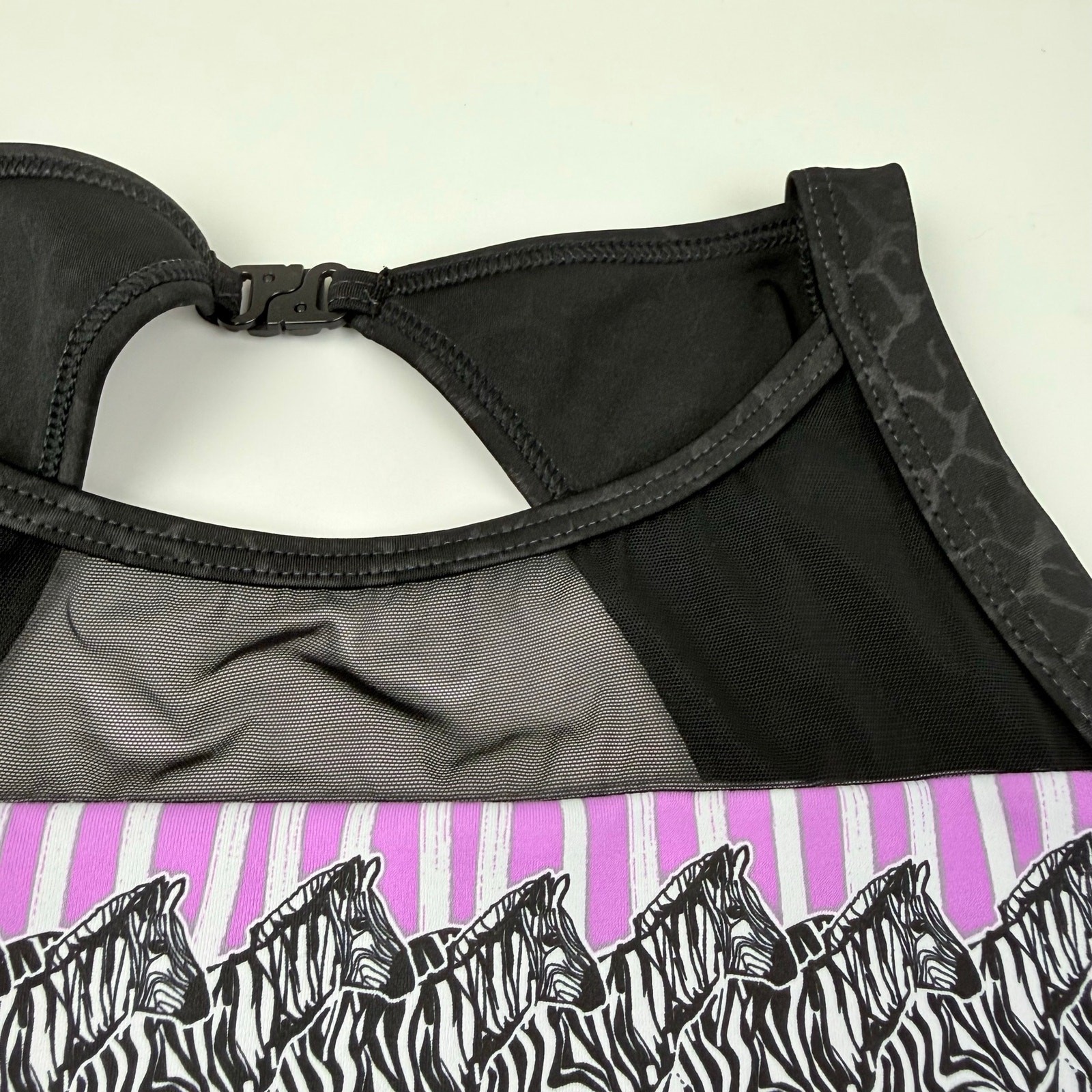 Sylvia P Zebra Power Gymnastics Leotard, XS