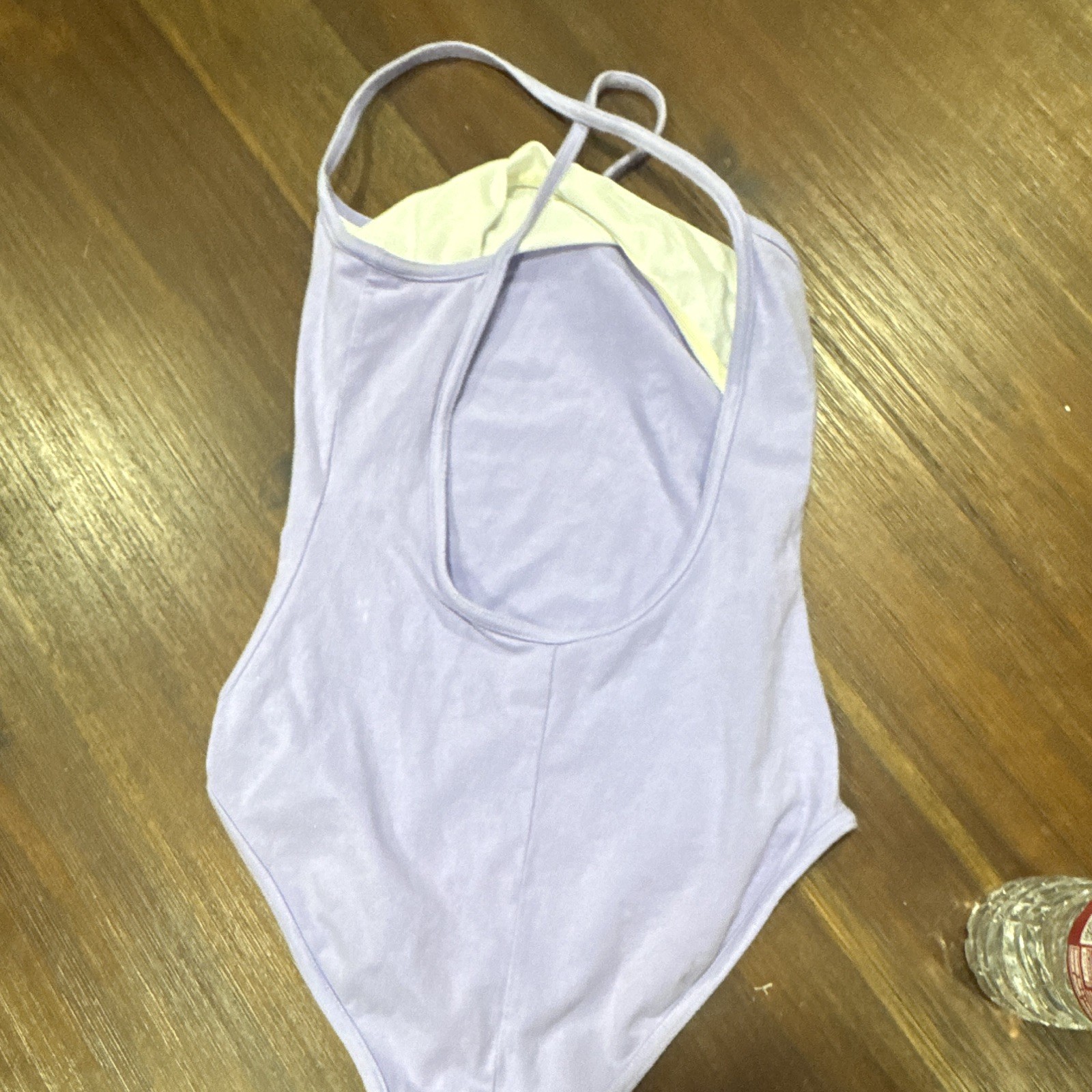 BLOCH Women’s Purple Solid Dance Leotard Spaghetti Straps Scoop Back RNU1003056