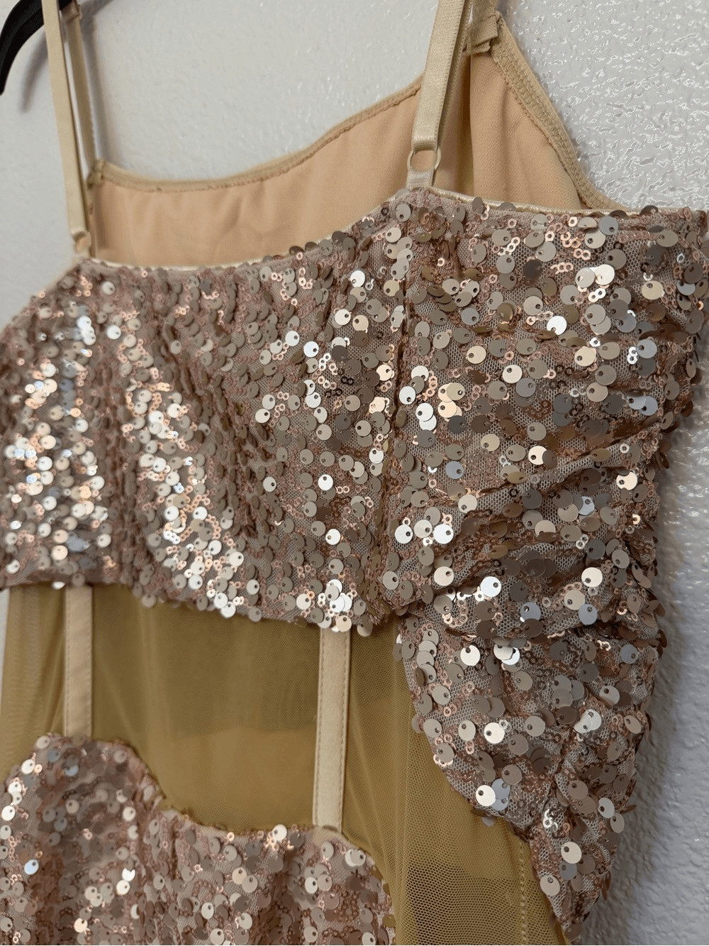 Tenth House contemporary Dance costume rose gold TRANQUILITY TH22041 LA adult