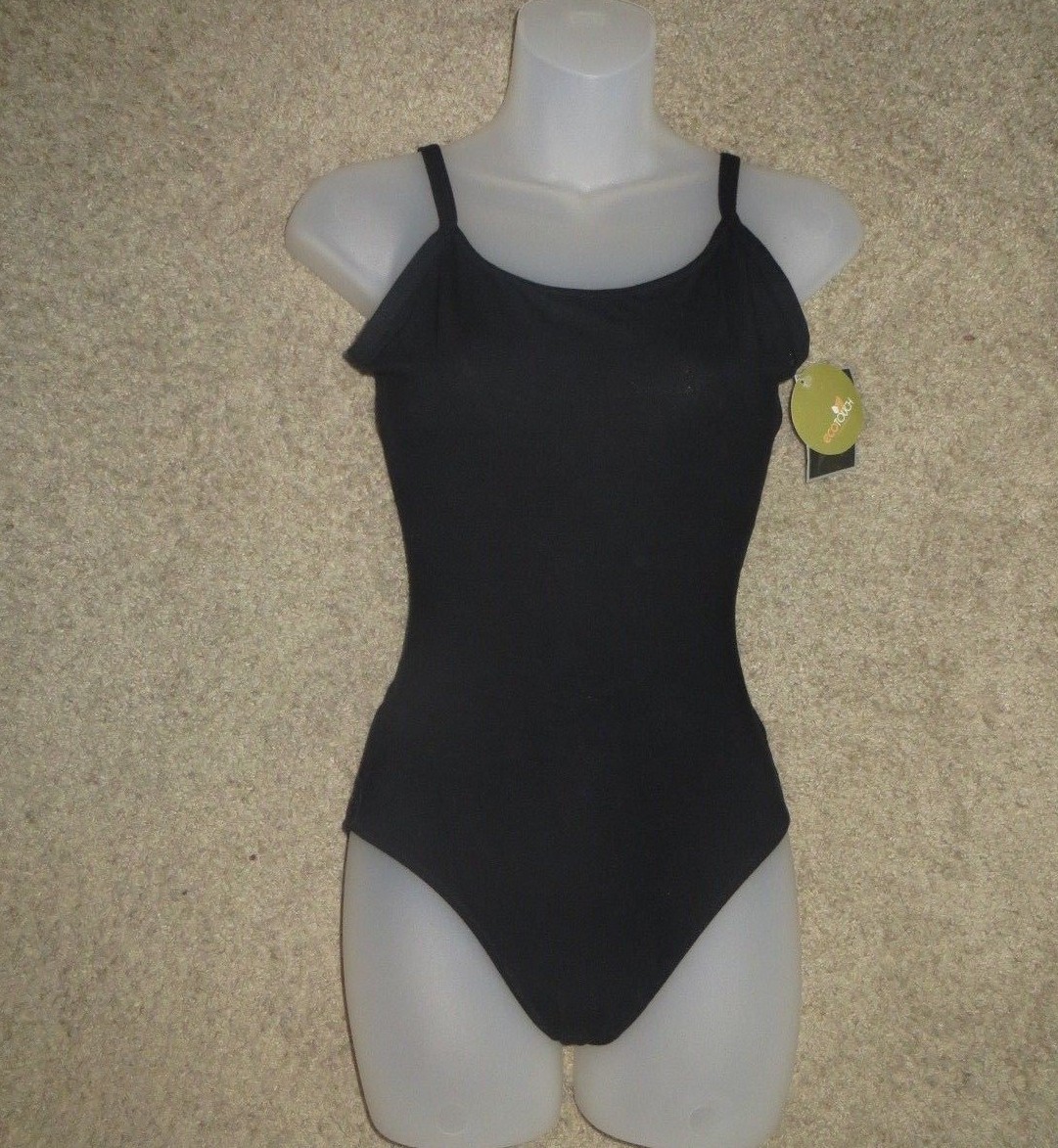 So Danca Black Cami Rhinestone Leotard Leo V-2917VL Size PA P Petite Adult