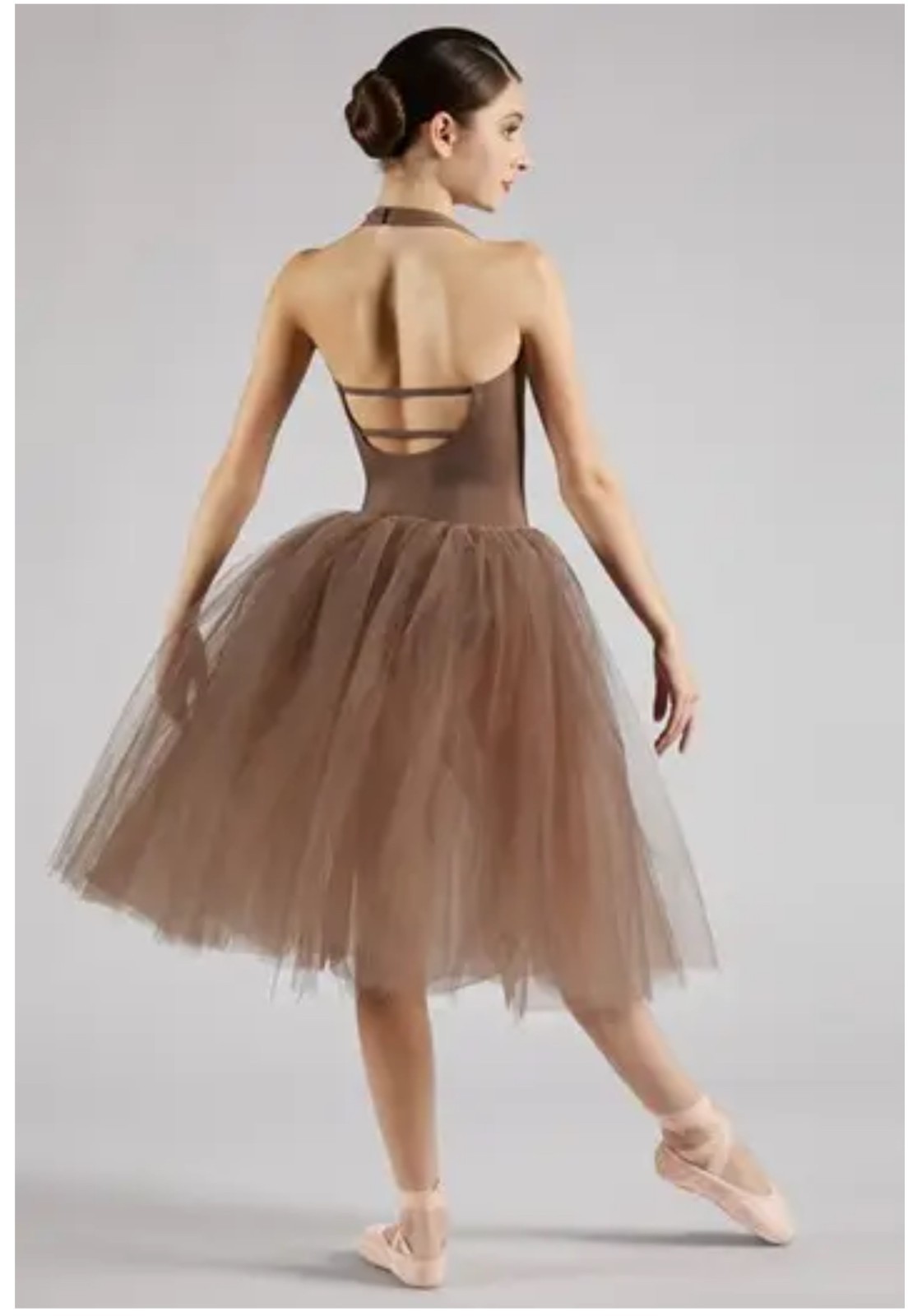 Balera Lyrical Ballet Dress D11727 Women’s Small French Mauve Halter Tulle