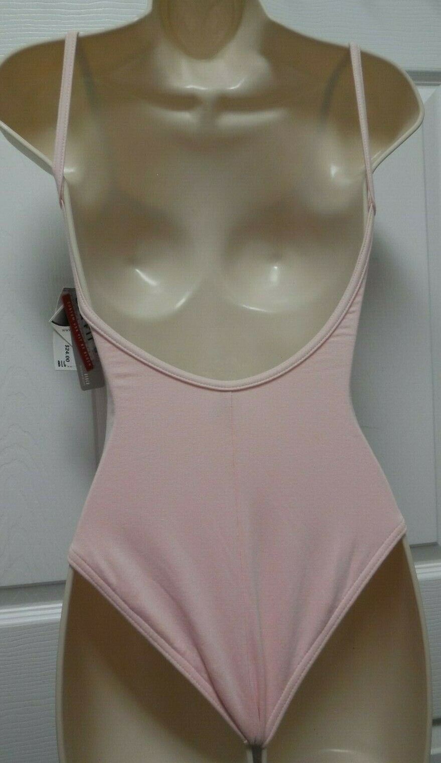 Lt Pink Camisole Leotard Dance BLOCH Lined Cotton Spandex ch/adult Size L5407