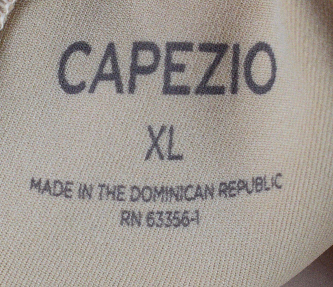 Capezio Womens Camisole Leotard Adjustable Straps Beige Size X-Large