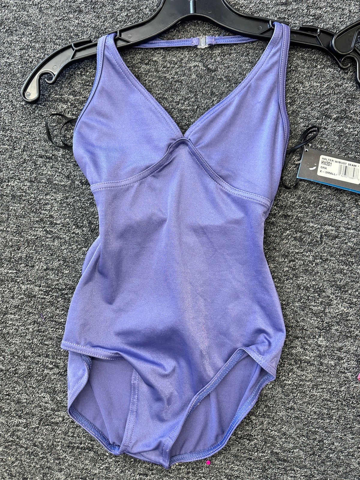 Dance New Clearance Leotard Harmonie HW201 in XS Adult Halter Silky Look Lycra