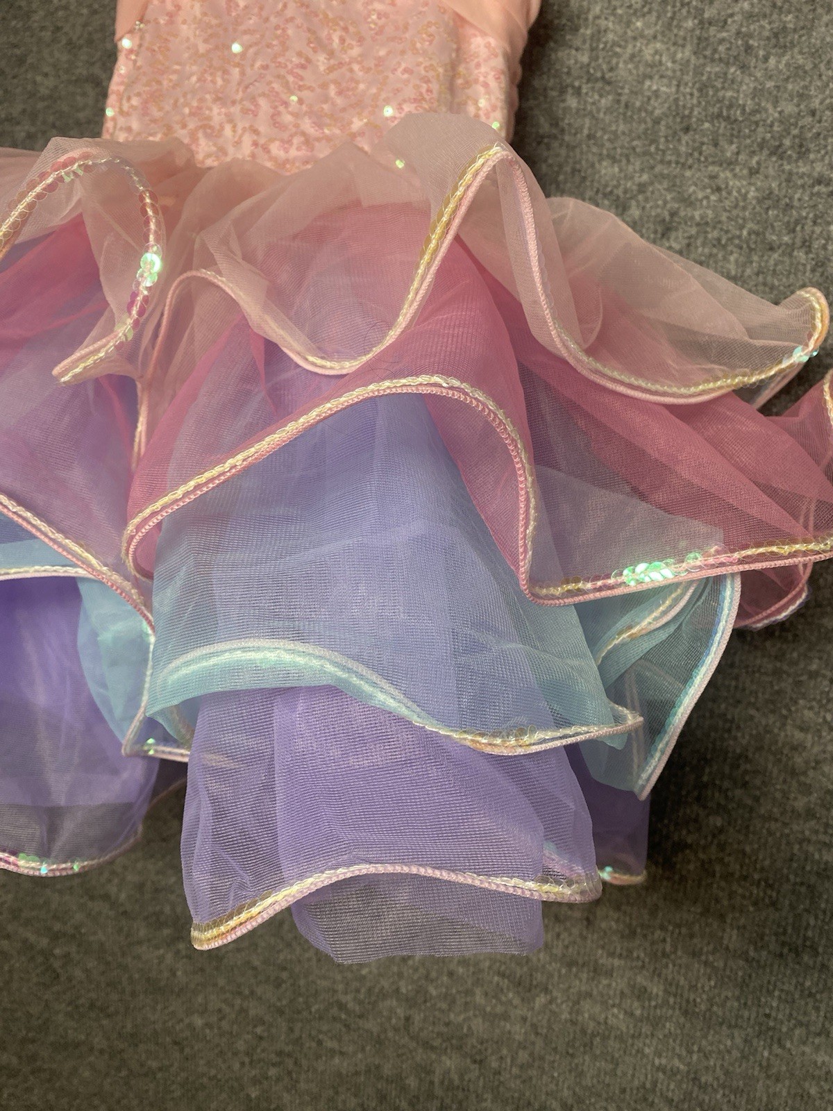 WEISSMAN Elite Dance Costume Being 2 piece Pink Tutu Head Bow Infant Child