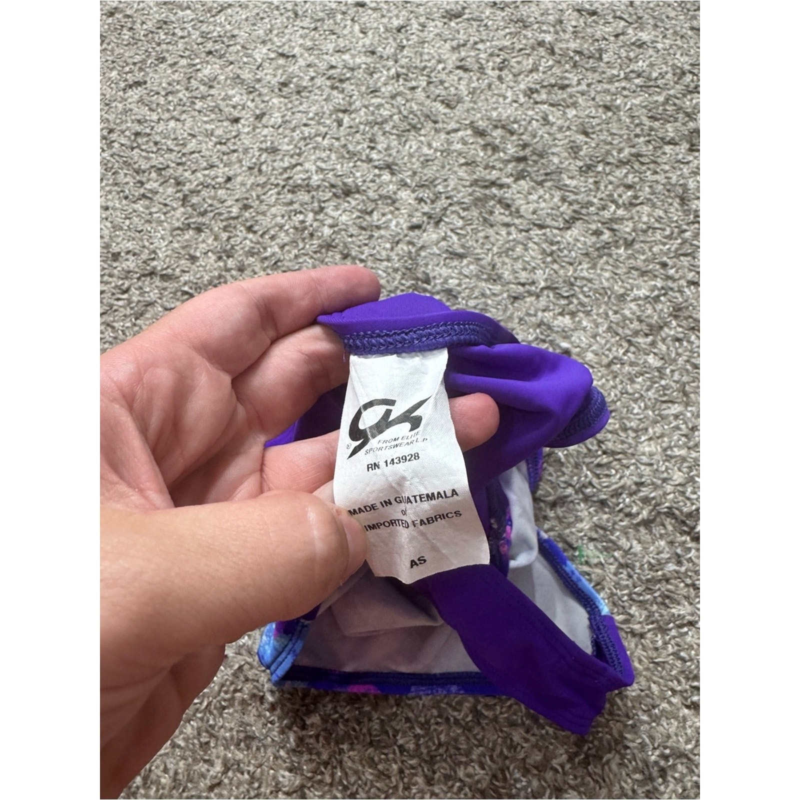 GK Elite Gymnastics Leotard Berry Blast Purple Adult Small