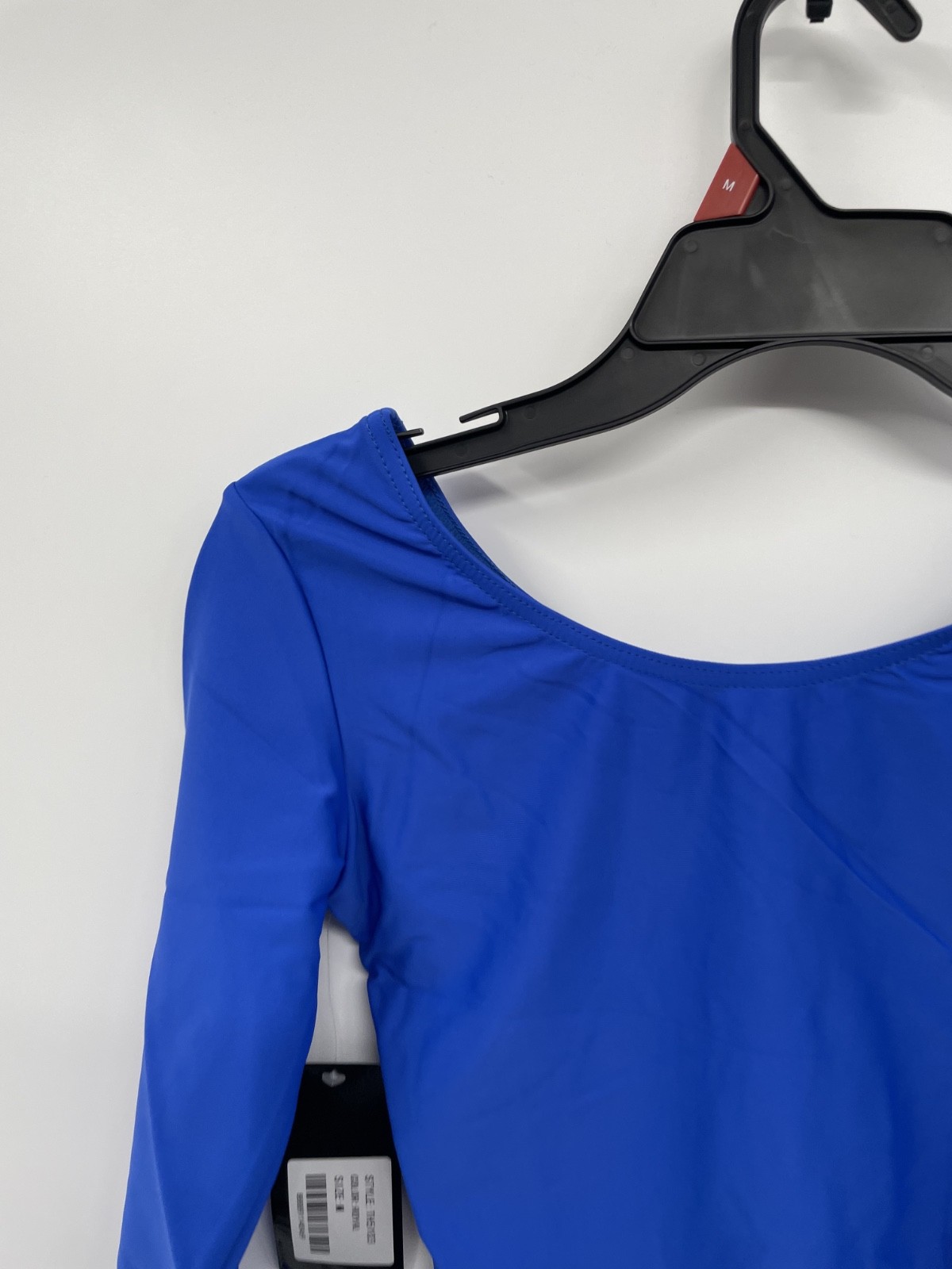 Theatricals Leotard Womens Medium Royal Stretch Long Sleeve Dance One Piece NWT