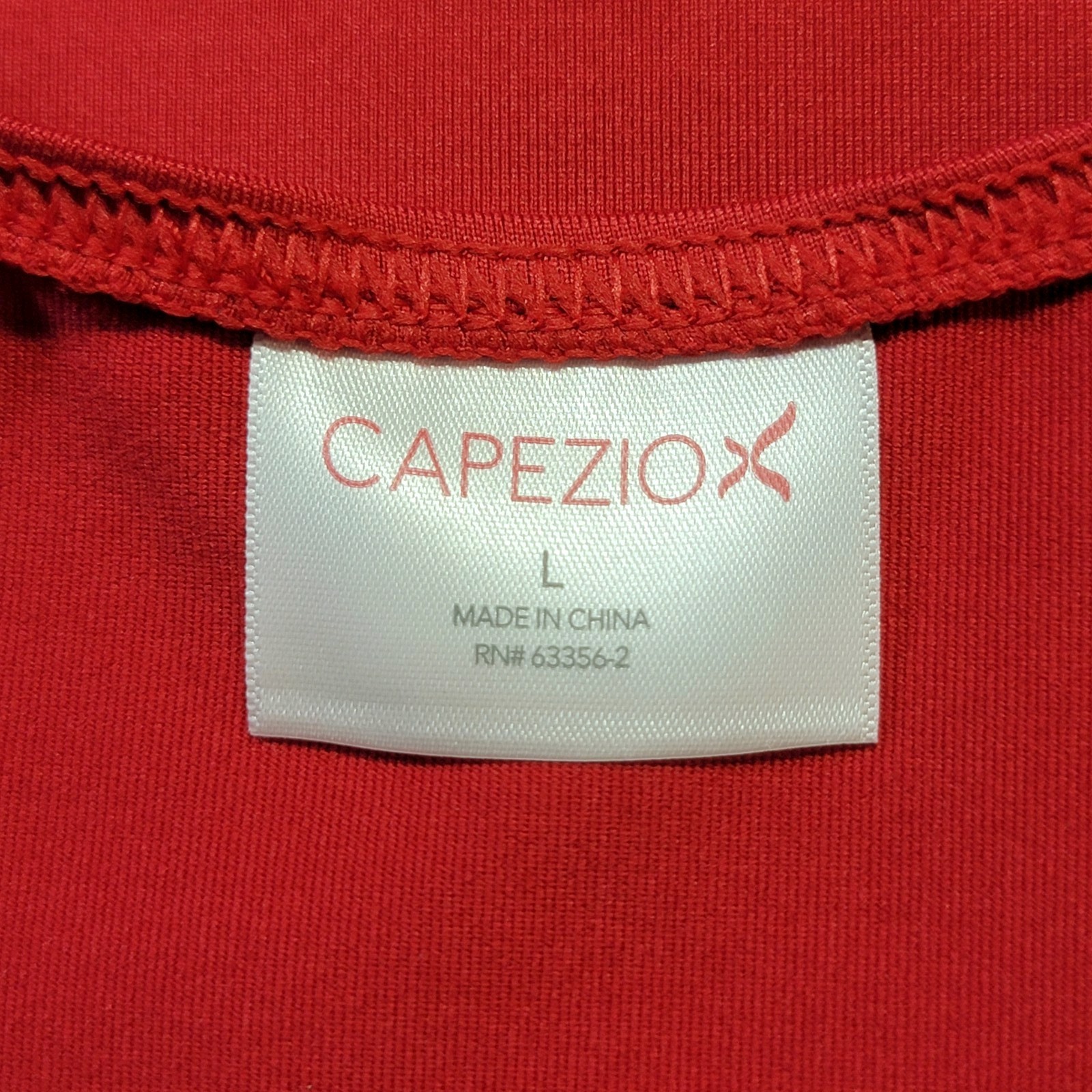 Capezio Studio Collection High Neck Leotard Red High Neck Snap Back SZ LA